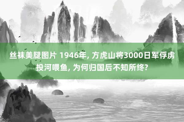 丝袜美腿图片 1946年， 方虎山将3000日军俘虏投河喂鱼， 为何归国后不知所终?