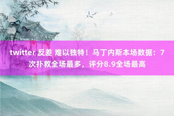 twitter 反差 难以独特！马丁内斯本场数据：7次扑救全场最多，评分8.9全场最高