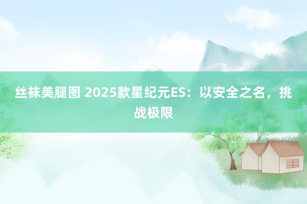 丝袜美腿图 2025款星纪元ES：以安全之名，挑战极限