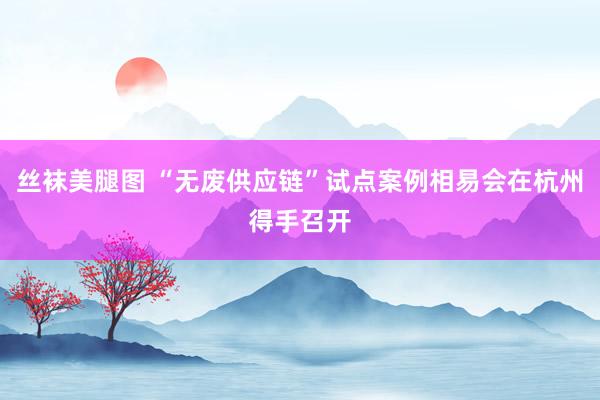 丝袜美腿图 “无废供应链”试点案例相易会在杭州得手召开