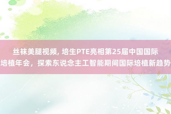 丝袜美腿视频， 培生PTE亮相第25届中国国际培植年会，探索东说念主工智能期间国际培植新趋势