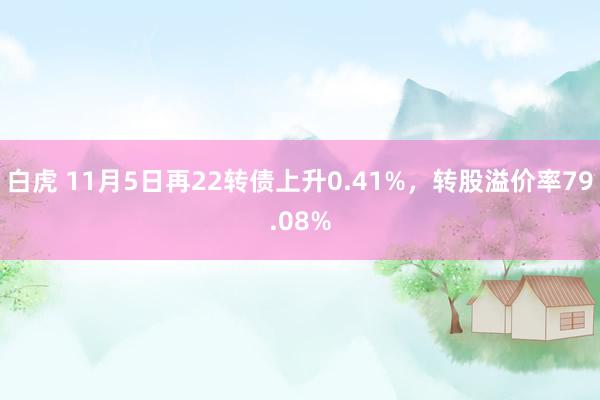 白虎 11月5日再22转债上升0.41%，转股溢价率79.08%