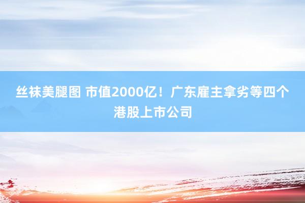 丝袜美腿图 市值2000亿！广东雇主拿劣等四个港股上市公司