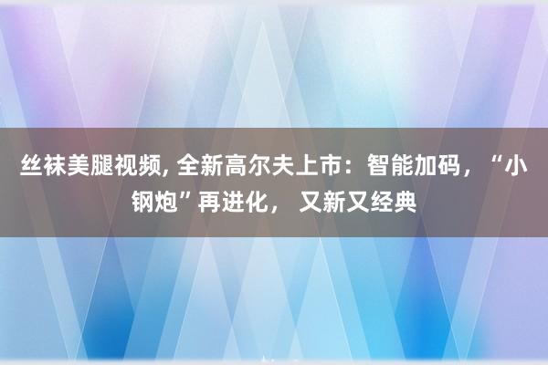 丝袜美腿视频， 全新高尔夫上市：智能加码，“小钢炮”再进化， 又新又经典