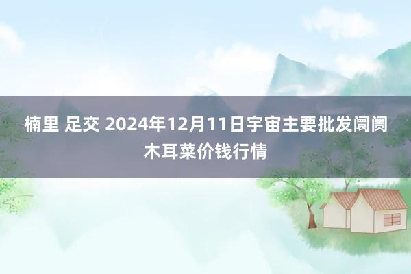 楠里 足交 2024年12月11日宇宙主要批发阛阓木耳菜价钱行情