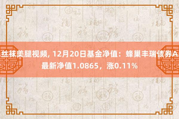 丝袜美腿视频， 12月20日基金净值：蜂巢丰瑞债券A最新净值1.0865，涨0.11%