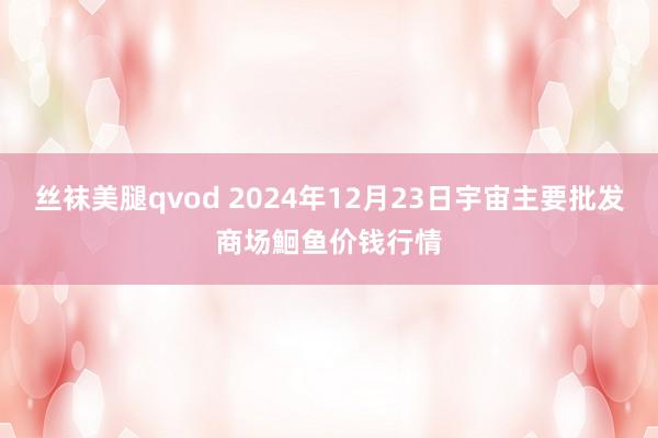 丝袜美腿qvod 2024年12月23日宇宙主要批发商场鮰鱼价钱行情