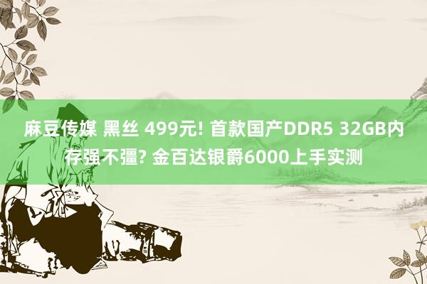 麻豆传媒 黑丝 499元! 首款国产DDR5 32GB内存强不彊? 金百达银爵6000上手实测