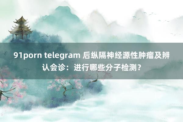 91porn telegram 后纵隔神经源性肿瘤及辨认会诊：进行哪些分子检测？